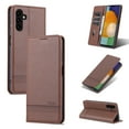 thumbnail image 1 of Feishell Flip Case for Samsung Galaxy A14 5G 6.6 inch,Premium PU Leather Magnetic Closure Folio Credit Card Slots Wallet Shockproof Anti-Scratch Stand Phone Case,Brown, 1 of 11