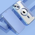 thumbnail image 1 of Feishell Flip Case for iPhone 13 with Camera Lens Protect Film,Magnetic Closure PU Leather Folio Case with RFID Blocking Card Slots Luxury Plating Transparent Phone Cover,Blue, 1 of 7