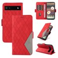 thumbnail image 1 of Feishell Flip Wallet Case for Google Pixel 6a (6.1 inch),Premium PU Leather Full Protection Magnetic Clasp Folio Flip Kickstand ID Credit Card Slots Shock Absorption Wallet Phone Case,Red, 1 of 11