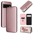 thumbnail image 1 of Feishell Flip Wallet Cover for Google Pixel 7 (6.3 inch),Shockproof Slim Fit Carbon Fiber Texture PU Leather Magnetic Closure Folio Card Pocket Kickstand Phone Case,Pink, 1 of 11