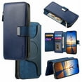 thumbnail image 1 of Feishell For Samsung Galaxy S22 Ultra Wallet [Support Magsafe Charger] Magnetic Detachable Flip Leather Phone Case with Card Slots[RFID Blocking], Zipper Bag, Kick-Stand, Blue, 1 of 9