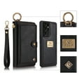 thumbnail image 1 of Feishell Galaxy S21 Ultra Wallet Case, Multi-Functional Premium Leather Folio Removable Cover with Zip Purse ID Credit Card Holder & Detachable Magnetic Case For Samsung Galaxy S21 Ultra, Black, 1 of 9