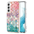 thumbnail image 1 of Feishell for Galaxy S22 Plus Case, [Raised Lip Screen Drop Protection] Marble Shockproof Protective Slim Glossy Stylish TPU Durable Phone Cover For Samsung Galaxy S22 Plus, Colorful Scales, 1 of 5