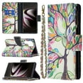thumbnail image 1 of Feishell Galaxy S22 Ultra Case Zipper Purse Embossed Pattern Premium Leather Wallet Cover Flip Stand Card Slots Holder Magnetic with Wrist Strap Case for Samsung Galaxy S22 Ultra, Tree, 1 of 8