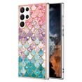 thumbnail image 1 of Feishell for Galaxy S23 Ultra Case, [Raised Lip Screen Drop Protection] Marble Shockproof Protective Slim Glossy Stylish TPU Durable Phone Cover For Samsung Galaxy S23 Ultra, Colorful Scales, 1 of 5