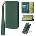 thumbnail image 1 of Feishell for Google Pixel 6 Phone Case with Wrist Strap,for Women Men,Shockproof Protective Premium PU Leather Magnetic Closure Flip Kickstand Credit Card Slots Wallet Phone Case,Green, 1 of 11