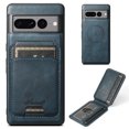 thumbnail image 1 of Feishell for Google Pixel 7 Pro Case with Detachable Card Pocket,Shockproof Premium PU Leather Cover Compatible with MagSafe,Credit Card Slots Kickstand Magnetic Car Mount Phone Case - Blue, 1 of 10