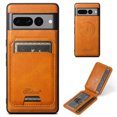 thumbnail image 1 of Feishell for Google Pixel 7 Pro Case with Detachable Card Pocket,Shockproof Premium PU Leather Cover Compatible with MagSafe,Credit Card Slots Kickstand Magnetic Car Mount Phone Case - Khaki, 1 of 10