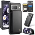 thumbnail image 1 of Feishell for Google Pixel 8 Case with Card Holder, Wallet Case for Women Men with RFID Blocking, Durable PU Leather Kickstand Magnetic Clasp Shockproof Phone Case,Black, 1 of 9