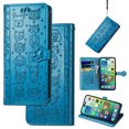 thumbnail image 1 of Feishell for Google Pixel 8 Pro Cartoon Cute Wallet Case, Cat Dog Style Flip with ID Card Holder Premium PU Leather Cases with Wrist Strap, Magnetic Closure Folio Kickstand Phone Cover, Blue, 1 of 10