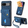 thumbnail image 1 of Feishell for Google Pixel 8A, Wallet Case with Card Holder Leather Card Slots Kickstand Shockproof RFID Blocking Magnetic Clasp Protective Cover for Women Men for Google Pixel 8A, Blue, 1 of 11