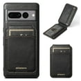 thumbnail image 1 of Feishell for Google Pixel 9 / 9 Pro Case with Detachable Card Pocket,Shockproof Premium PU Leather Cover Compatible with MagSafe,Credit Card Slots Kickstand Magnetic Car Mount Phone Case - Black, 1 of 9