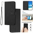 thumbnail image 1 of Feishell for Google Pixel 9 / 9 Pro Wallet Case,for Women Men,Love Heart Pattern Embossed Plain PU Leather Magnetic Clasp Credit Card Slots Folio Flip Kickstand Phone Cover,Black, 1 of 8