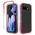 thumbnail image 1 of Feishell Gradient Clear Case for Google Pixel 9A,Dual Layer Hybrid 2-In-1 PC + TPU Transparent Anti-Scratch Shockproof Lightweight Slim Anti-Yellowing Phone Case for Google Pixel 9A,Red, 1 of 6