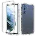 thumbnail image 1 of Feishell Gradient Clear Case for Samsung Galaxy S21 FE,Dual Layer Hybrid 2-In-1 PC + TPU Transparent Anti-Scratch Shockproof Lightweight Slim Phone Case for Samsung Galaxy S21 FE,Clear, 1 of 6