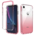 thumbnail image 1 of Feishell Gradient Clear Case for iPhone XR (6.1 inch),Dual Layer Hybrid 2-In-1 PC + TPU Transparent Anti-Scratch Shockproof Lightweight Slim Phone Case for iPhone XR,Red, 1 of 7