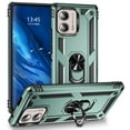 thumbnail image 1 of Feishell Hybrid Armor Case for Motorola Moto Edge+ 2023,Military Grade Shockproof 360 Rotatable Metal Ring Holder Kickstand Support Magnetic Car Mount Dual Layer Protective Phone Cover,Darkgreen, 1 of 7