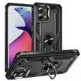 thumbnail image 1 of Feishell Hybrid Armor Case for Motorola Moto G Play 4G 2024,Military Grade Shockproof 360 Rotatable Metal Ring Holder Support Magnetic Car Mount Dual Layer Protective Phone Cover,Black, 1 of 7