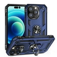 thumbnail image 1 of Feishell Hybrid Armor Phone Case for Apple iPhone 16 Plus,Military Grade Shockproof 360 Rotatable Metal Ring Holder Kickstand Support Magnetic Car Mount Dual Layer Protective Phone Cover,Blue, 1 of 8