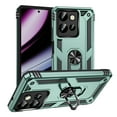 thumbnail image 1 of Feishell Hybrid Armor Phone Case for Moto G 5G (2025),Military Grade Shockproof 360 Rotatable Metal Ring Holder Kickstand Support Magnetic Car Mount Dual Layer Protective Phone Cover,Darkgreen, 1 of 7