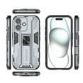 thumbnail image 1 of Feishell Hybrid Armor Rugged Case for iPhone 16 Plus,Support Magnetic Car Mount,Military Grade Drop Protection Hidden Kickstand Rugged Non-Slip Durable Phone Case for iPhone 16 Plus,Gray, 1 of 1