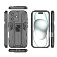 thumbnail image 1 of Feishell Hybrid Armor Rugged Case for iPhone 16 Plus,Support Magnetic Car Mount,Military Grade Drop Protection Hidden Kickstand Rugged Non-Slip Durable Phone Case for iPhone 16 Plus,Black, 1 of 9