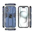 thumbnail image 1 of Feishell Hybrid Armor Rugged Case for iPhone 16,Support Magnetic Car Mount,Military Grade Drop Protection Hidden Kickstand Rugged Non-Slip Durable Phone Case for iPhone 16,Navy, 1 of 1