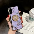 thumbnail image 1 of Feishell Kickstand Case Galaxy S22 Cute Bling Glitter Marble Pearl Floral Butterfly Elegant Rhinestone Diamond Protective Cover for Girls for Samsung Galaxy S22 6.1 inch, Purple, 1 of 10