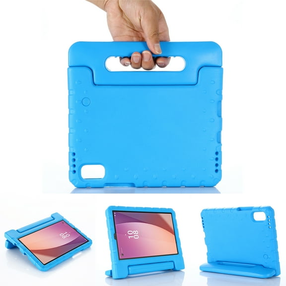 Feishell Kids-Friendly Case for Lenovo Tab M9 2023 (9.0 inch),Shockproof EVA Foam Cover Portable Handle Stand Child Proof Rugged Protective Case Cover,Blue