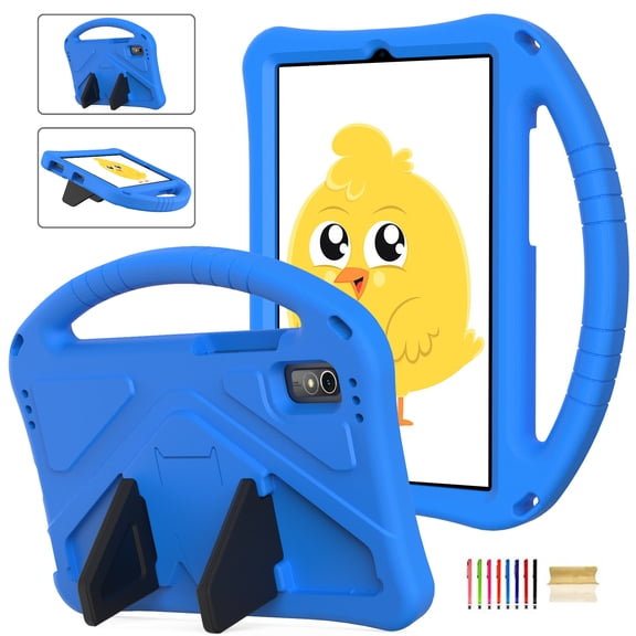 Feishell Kids-Friendly Case for Lenovo Tab M9 (2023),with Portable Handle & Kickstand,Shockproof EVA Foam Anti-Scratch Child Protector Tablet Case Cover,Blue