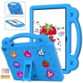 thumbnail image 1 of Feishell Kids-Friendly Case for Walmart ONN 10.1 Inch Tablet Gen 3 2022(Model:100071485),Shockproof Foldable Kickstand EVA Foam Cover with Handle Lightweight Protective Case,Blue, 1 of 8