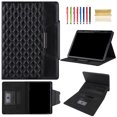 thumbnail image 1 of Feishell Luxury Leather Smart Cover for iPad 10th Gen 10.9" 2022,Magnetic Flip Auto Kickstand Card Slots Shockproof Anti-Scratch Wake/Auto Sleep Folio Protective Case,Black, 1 of 7