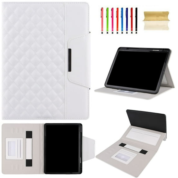 Feishell Luxury Leather Smart Cover for iPad 10th Gen 10.9" 2022,Magnetic Flip Auto Kickstand Card Slots Shockproof Anti-Scratch Wake/Auto Sleep Folio Protective Case,White