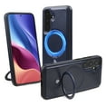 thumbnail image 1 of Feishell MagSafe Magnetic Case for Samsung Galaxy S25 with Ring Holder Kickstand, Luxury Faux PU Leather Shockproof Anti-Scratch Slim Phone Cover for Samsung Galaxy S25, Darkblue, 1 of 6