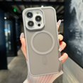 thumbnail image 1 of Feishell MagSafe Magnetic Case for iPhone 15 Pro Max - Military Grade Hard PC Shockproof Full Protection Anti-Scratches Phone Case Support Wireless Charging for iPhone 15 Pro Max - Grey, 1 of 8
