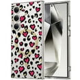 thumbnail image 1 of Feishell Magnetic Case For Galaxy S24 Plus Luxury Leopard Cute Pattern Design Compatible with MagSafe Rubber Silicone Shockproof Case Wireless Charging for Samsung Galaxy S24 Plus 6.7 inch, Rose, 1 of 7