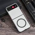 thumbnail image 1 of Feishell Magnetic Case for Motorola Razr 40,Built in Magnets for MagSafe Charger,Luxury PU Leather Shockproof Case Support Wireless Charging Ultra Thin Phone Case,White, 1 of 9