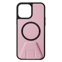 Feishell Magnetic Case for iPhone 14 Plus, with Kickstand,Shockproof Luxury PU Leather Built in Magnets Circle for MagSafe Charger Lightweight Slim Fit Stand Phone Case Cover,Pink