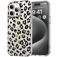 thumbnail image 1 of Feishell Magnetic Case For iPhone 15 Pro Luxury Leopard Cute Pattern Design Compatible with MagSafe Rubber Silicone Shockproof Case Wireless Charging for iPhone 15 Pro 6.1 inch, Black, 1 of 7