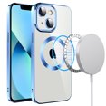 thumbnail image 1 of Feishell Magnetic Clear Case with Camera Lens Film Protection for Apple iPhone 13 (6.1 Inch),Compatible with MagSafe Wireless Charging,Stylish Plating Shockproof Transparent Slim Phone Case,Blue, 1 of 7