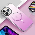 thumbnail image 1 of Feishell Matte Gradient Magnetic Cover for Apple iPhone 11 Pro Max (6.5 inch),Shockproof Slim Fit Anti-Fingerprint Frosted Translucent Phone Case Compatible with Magsafe Wireless Charging,Pink, 1 of 10