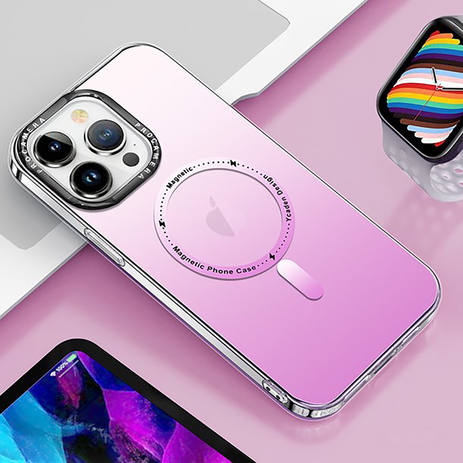 Feishell Matte Gradient Magnetic Cover For Apple IPhone 15 6 1 Inch feishell-matte-gradient-magnetic-cover-for-apple-iphone-15-6-1-inch