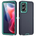 thumbnail image 1 of Feishell for Motorola Moto G 5G 2024 Case, Rugged Triple-Layers Protection [Anti-Scratch Military Grade] Cover Shockproof Heavy Duty Full Protection Case for Motorola Moto G 5G 2024, Blue+Green, 1 of 8