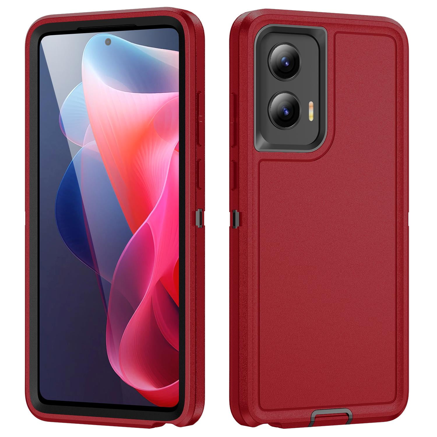Feishell for Motorola Moto G 5G 2024 Case, Rugged TripleLayers