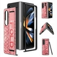 thumbnail image 1 of Feishell PU Leather Case for Samsung Galaxy Z Fold 3, Slim Lightweight Rugged Shockproof Folio Case with Pen Holder Wristband Strap Anti-Fingerprint Glossy Non-Slip Phone Cover,Pink, 1 of 13