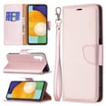 thumbnail image 1 of Feishell Phone Case for Samsung Galaxy A25 5G, Lychee Texture Plain PU Leather Magnetic Clasp Folio Flip Kickstand Wallet Phone Case with Card Slots & Wrist Strap, Pink, 1 of 9