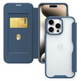 thumbnail image 1 of Feishell Phone Case for iPhone 15 Pro Max Wallet Case, Shockproof Full Body Protective Folio Purse Case with RFID Blocking Card Slot PU Leather Book Style Transparent Case for iPhone 15 Pro Max, Blue, 1 of 6