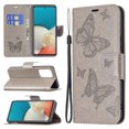 thumbnail image 1 of Feishell Samsung A53 Case 5G Butterfly Embossed Pattern Premium Leather Wallet Cover Flip Stand Card Slots Holder Magnetic with Wrist Strap Case for Samsung Galaxy A53 5G, Gray, 1 of 8
