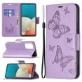 thumbnail image 1 of Feishell Samsung A53 Case 5G Butterfly Embossed Pattern Premium Leather Wallet Cover Flip Stand Card Slots Holder Magnetic with Wrist Strap Case for Samsung Galaxy A53 5G, Purple, 1 of 8