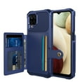 thumbnail image 1 of Feishell for Samsung Galaxy A12 Wallet Case, with ID&Credit Card Holder Slots Pockets Wallet Back Cover Stand Flip Folio Leather Magnetic Absorption Cover For Samsung Galaxy A12, Darkblue, 1 of 6